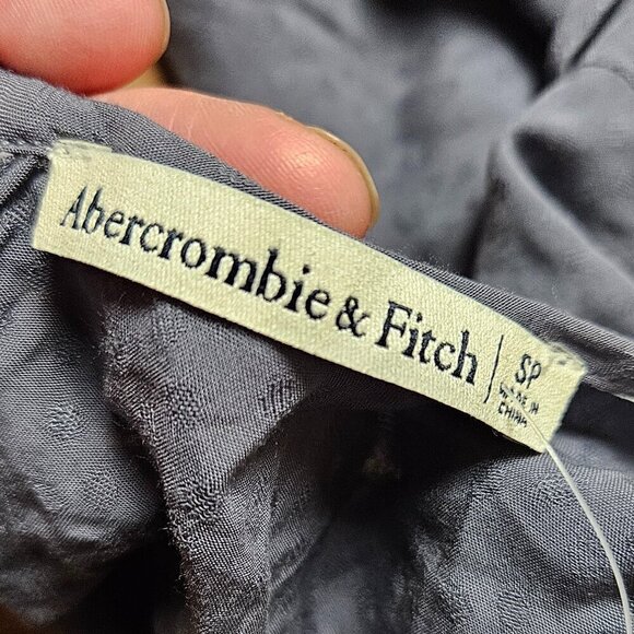 Abercrombie & Fitch Dress Prep School Flare Dress Ruffle Polka Dot Y2K SP NWT - Picture 3 of 12